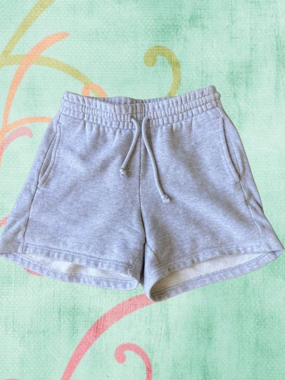OG TNA Cozy AF Fleece Sweat Shorts Grey 2XS Aritzia Lounge Drawstring